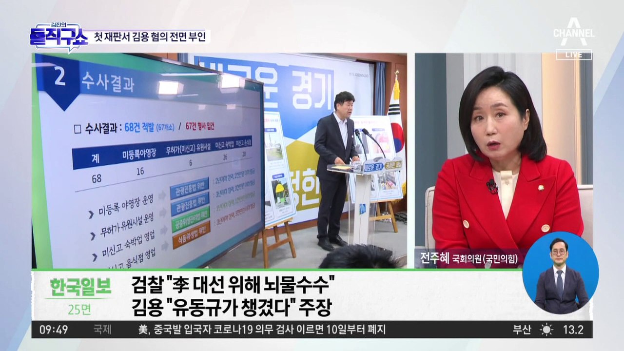 첫 재판서…유동규 ‘자백’ vs 김용 혐의 전면 ‘부인’