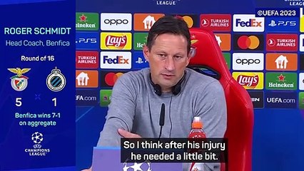 Schmidt praises 'very special' Gonçalo Ramos as Benfica reach Champions League quarters