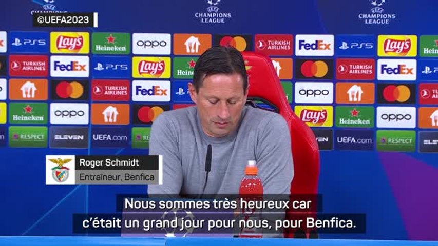 SL Benfica - Club Bruges : Roger Schmidt : “Un grand jour pour nous, pour Benfica”