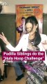 The Padilla Siblings do the “Hula Hoop Challenge” | PEP Throwback #shorts
