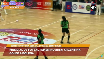 Mundial de Futsal Femenino 2023 Argentina goleó a Bolivia