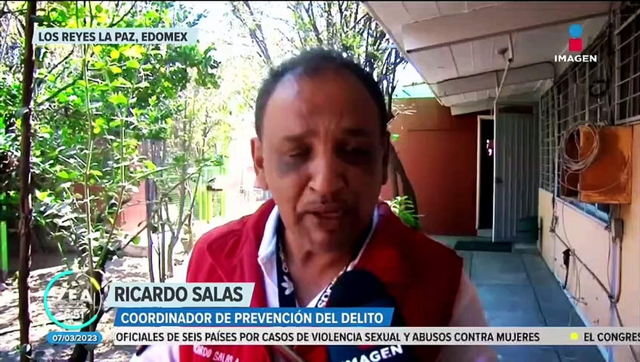 Aplican el operativo "Mochila Segura" en Los Reyes La Paz, Edoméx