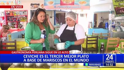 Chorrillos: Celebran tercer puesto de ceviche mixto en ranking de mejores platos marinos