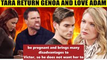 CBS Y&R Spoilers Tara returns to Genoa and falls in love with Adam - Sally will