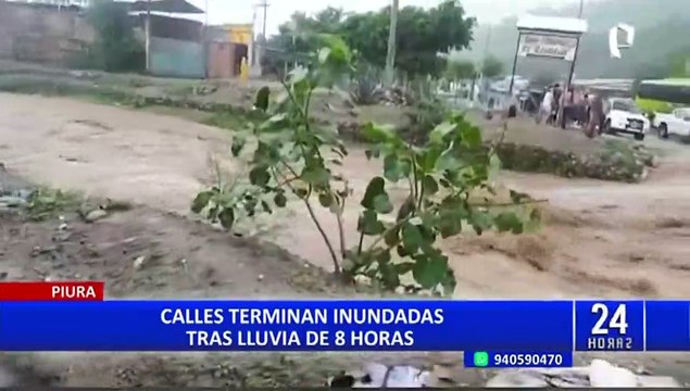 Calles de Piura, Tumbes y Lambayeque quedaron inundadas por intensas lluvias y desborde de ríos