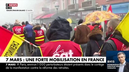 Télécharger la video: Manifestation de masse contre la réforme des retraites le 7 mars