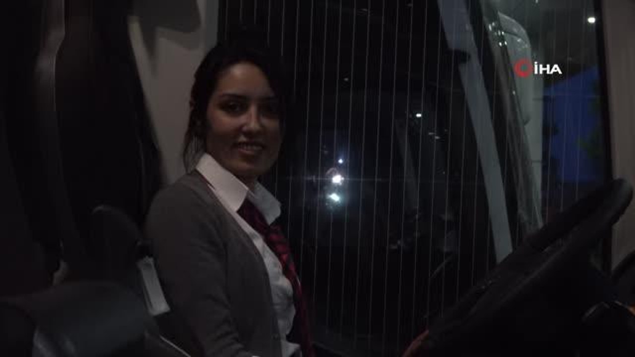 On yıldır hostesi olduğu otobüse kaptan şoför oldu