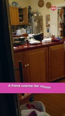 Woman Flies To Boston To Surprise College Roommate || Heartsome