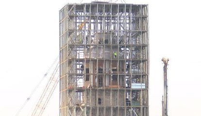 Branda fırtınada uçtu, Kız Kulesi'ndeki restorasyonda gelinen son nokta kameralara yansıdı