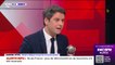 Bras d'honneur à l'Assemblée nationale: "Je crois Éric Dupond-Moretti quand il dit que ce n'était pas adressé à un parlementaire en particulier", réagit Gabriel Attal