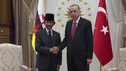 CUMHURBAŞKANI ERDOĞAN, BRUNEİ DARÜSSELAM SULTANI İLE BAŞBAŞA GÖRÜŞTÜ