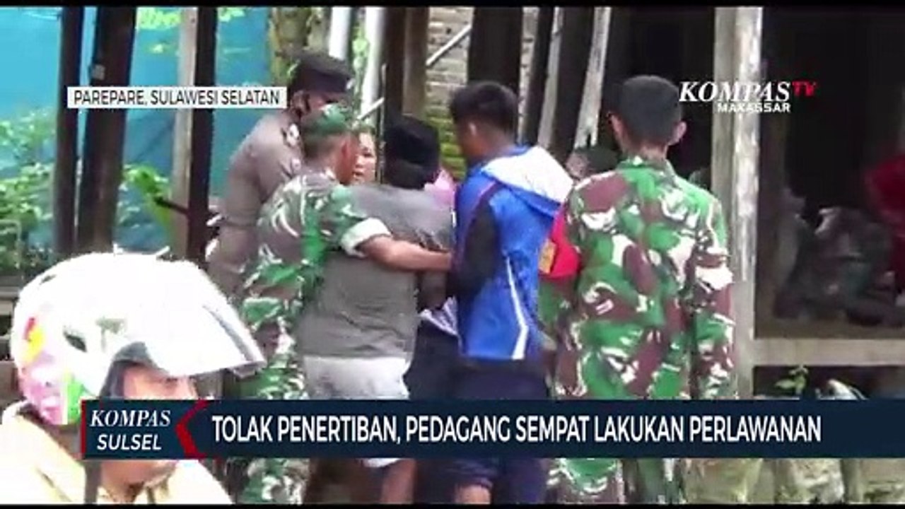 Tolak Penertiban, Pedagang Sempat Lakukan Perlawanan