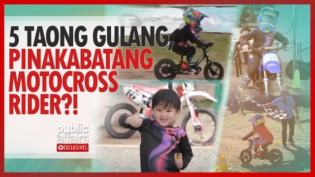 5 taong gulang, pinakabatang motocross rider?! | Public Affairs Exclusives