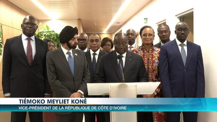 Tiémoko Meyliet reçoit le candidat américain pour l'élection présidentielle de la Banque mondiale