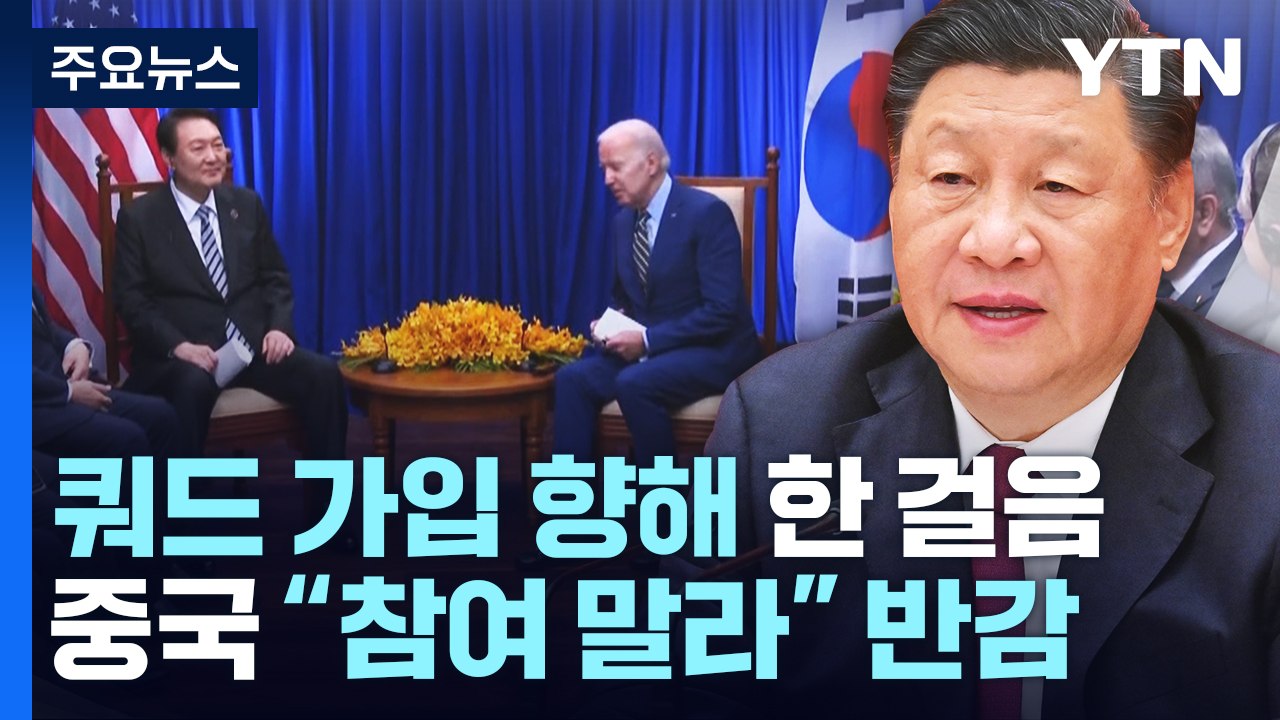 정부 "쿼드 실무그룹 참여 가속화"...中 "배타적 소그룹 참여 말라" / YTN