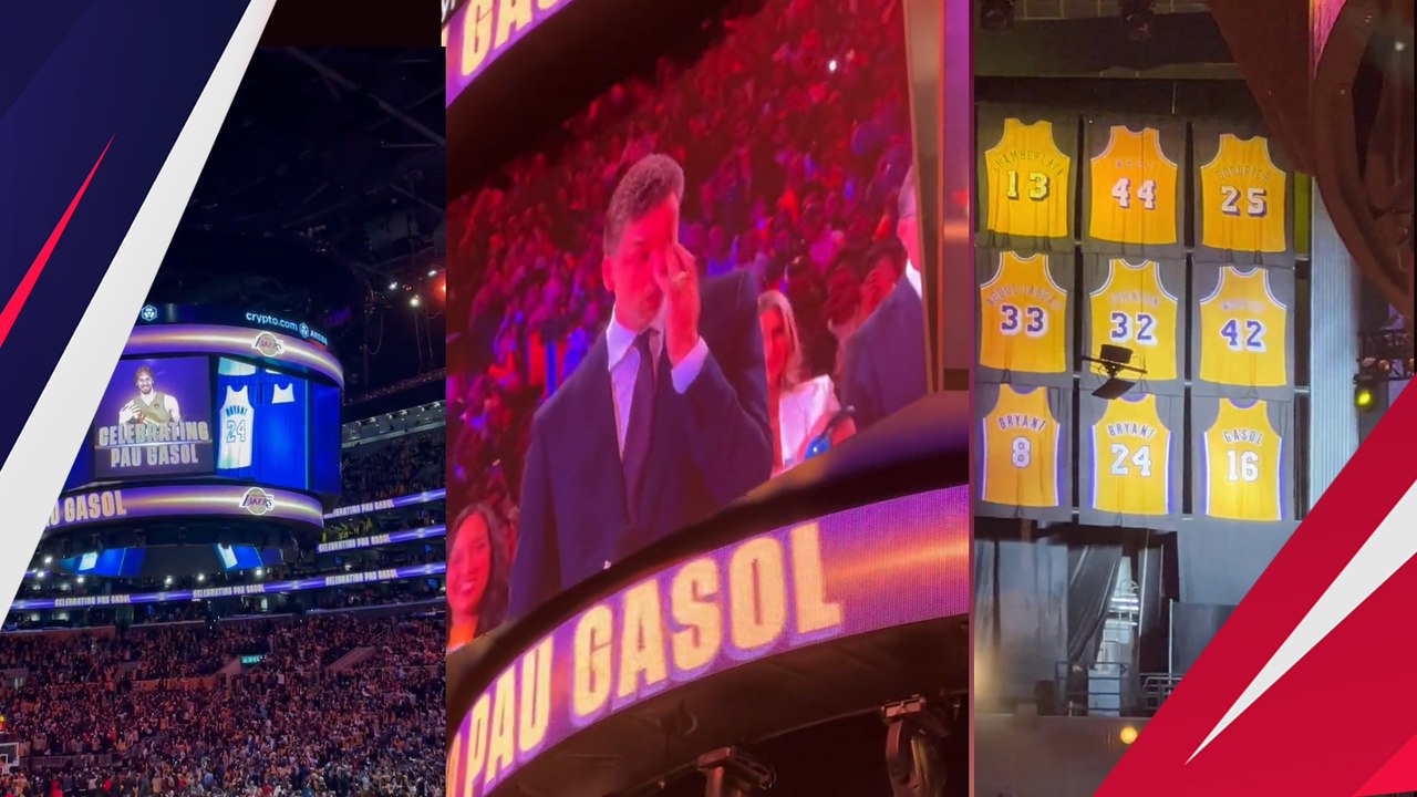 Terharu, Begini Seremoni LA Lakers  Pensiunkan Nomor Punggung 16 Legenda Pau Gasol