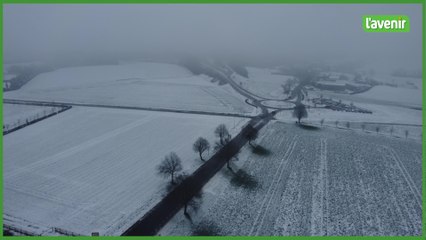 Le Brabant wallon sous la neige