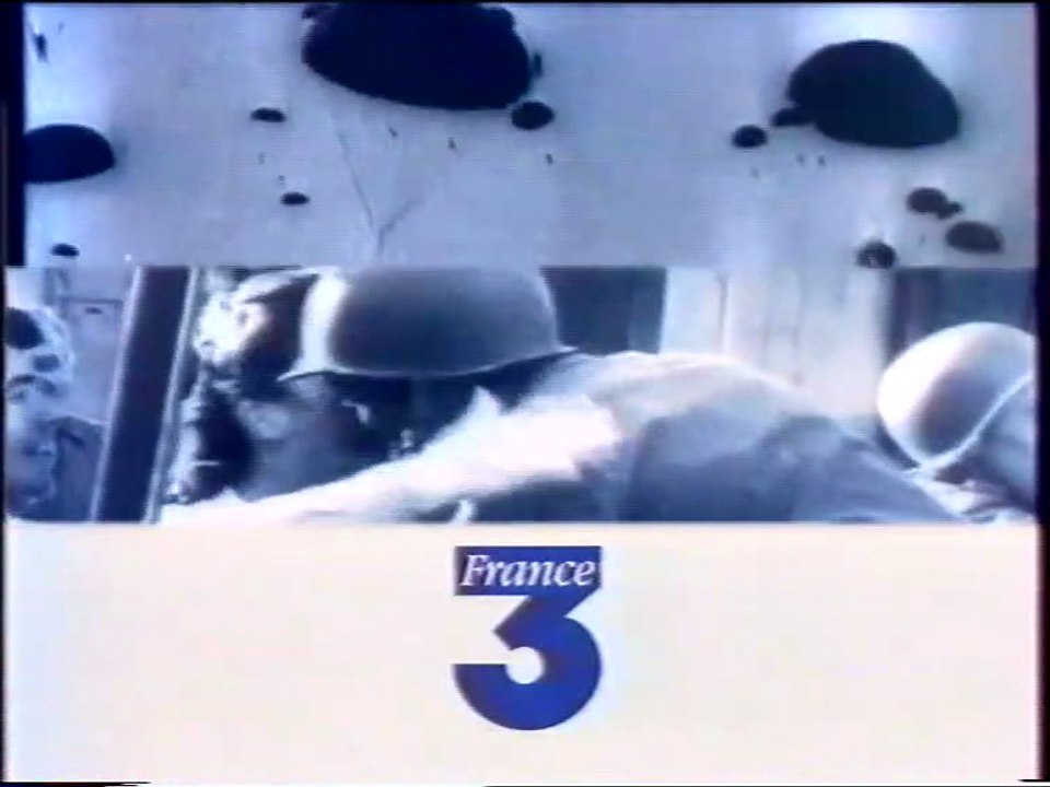 France 3 - 6 Juin 1994 - Fin JT 12H45, teasers, pubs, début Edition Spéciale 1944-1994 (Henri Sannier)