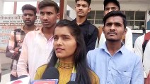 College students opposed the change of examination center