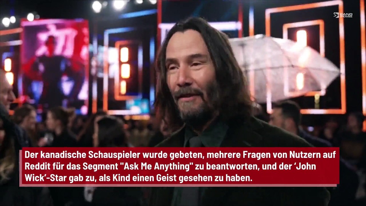 Keanu Reeves: Er hat als Jugendlicher einen Geist gesehen