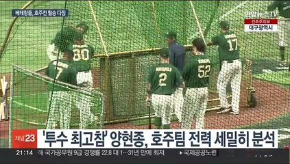 "호주전 무조건 이긴다"…투타 베테랑의 다짐