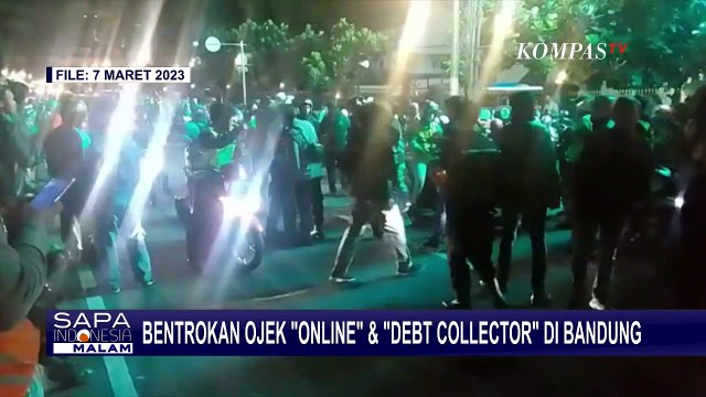 Motor Diambil Paksa, Rombongan Driver Ojol Bentrok dengan Debt Collector di Bandung!