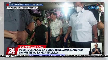 PBBM, dumalaw sa burol ni Degamo; nangako ng hustisya sa mga naulila | 24 Oras