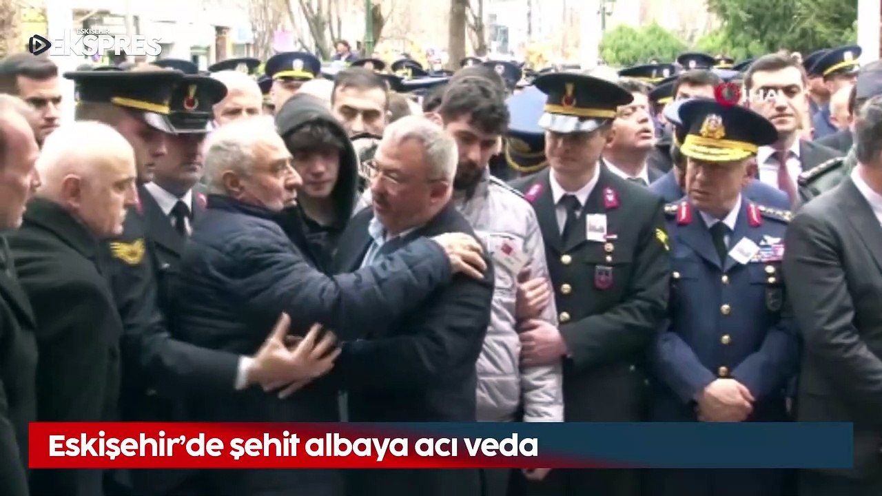 Eskişehir'de şehit albay Adalıoğlu'na acı veda