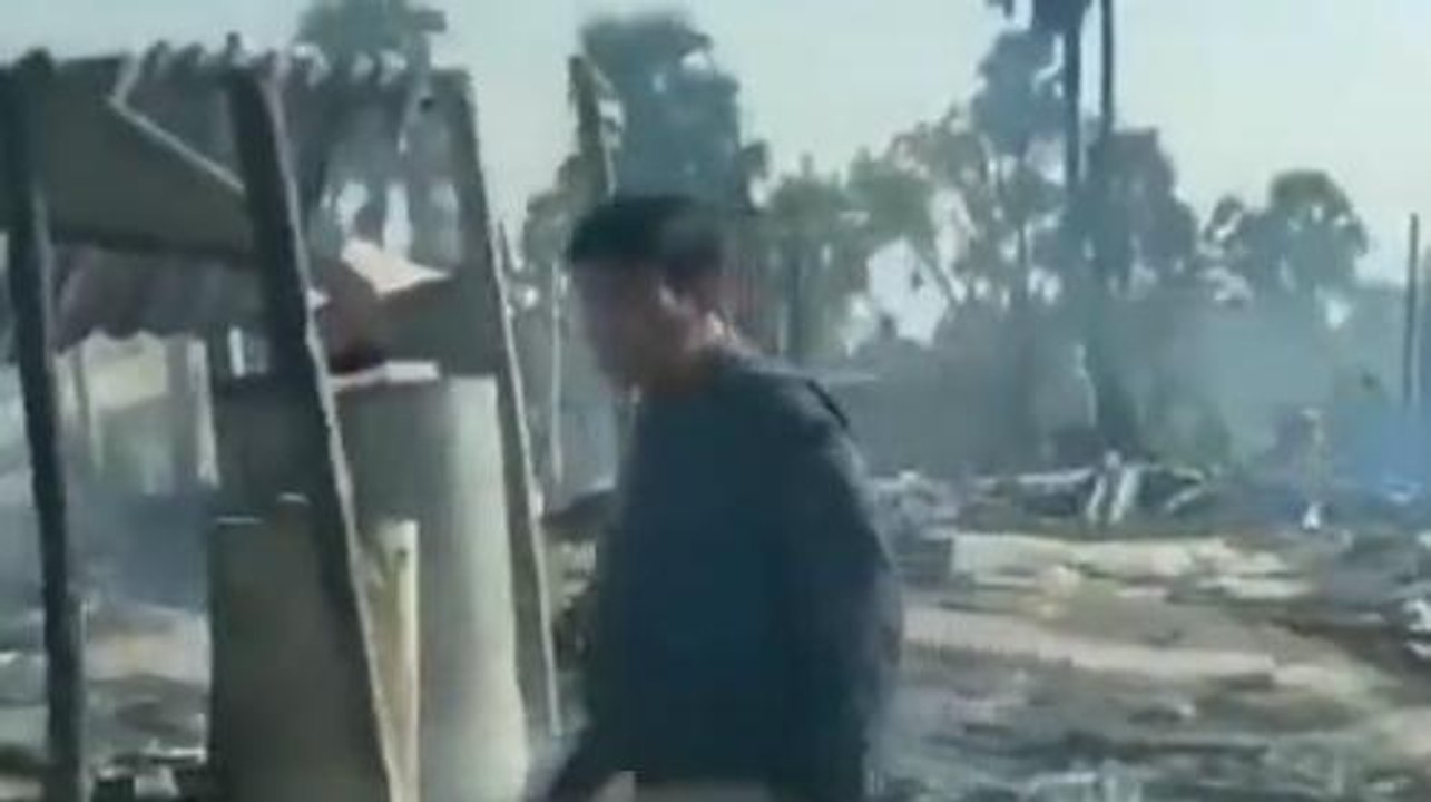 पूर्वी चंपारण: भीषण अगलगी में 39 घर जलकर राख, प...