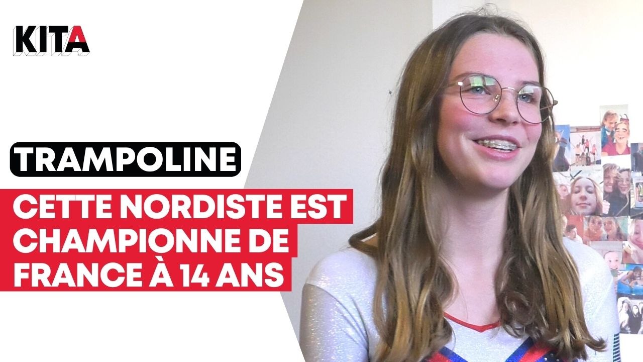 Championne de France de trampoline à 14 ans