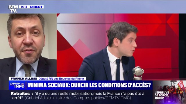 Franck Allisio, député RN, sur le durcissement des conditions d'accès aux minima sociaux: Une mauvaise imitation de nos idées