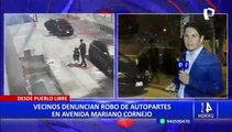 Pueblo Libre: roban autopartes de vehículo estacionado en la vía pública