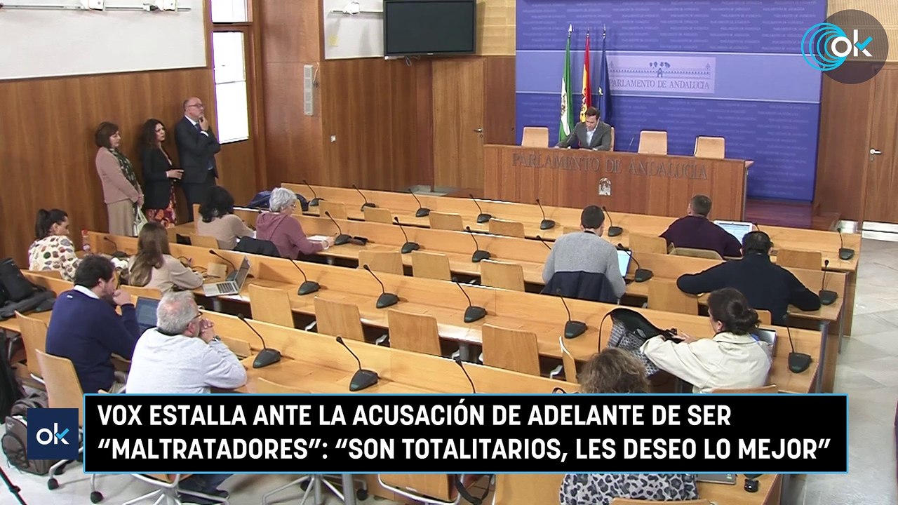 Vox estalla ante la acusación de Adelante de ser "maltratadores": "Son totalitarios, les deseo lo mejor"