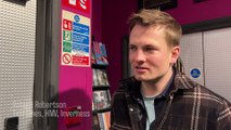 Tide Lines' Robert Robertson talks about the new album at  HMV, Inverness.