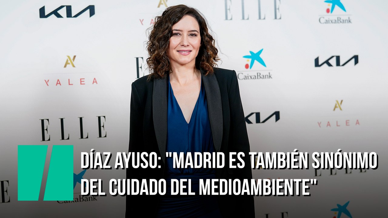 Díaz Ayuso: "Madrid es también sinónimo del cuidado del medioambiente"