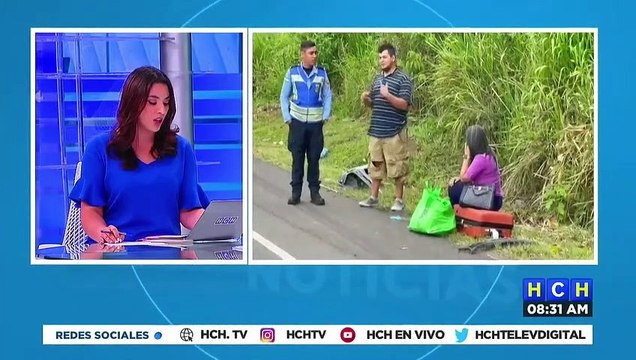 ¡Salvada de milagro! Conductora se durmió al volante y despertó llantas arriba en la CA-5