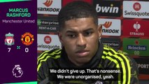 Rashford rubbishes 'nonsense' criticism after 7-0 defeat