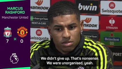 Rashford rubbishes 'nonsense' criticism after 7-0 defeat
