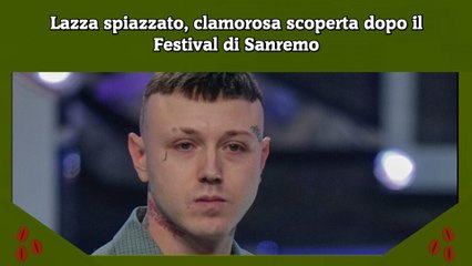 Lazza spiazzato, clamorosa scoperta dopo il Festival di Sanremo