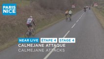 Calmejane attaque / Calmejane attacks- Étape 4 / Stage 4 - #ParisNice 2023