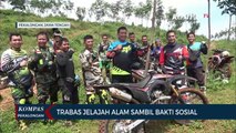 TNI Polri dan Komunitas Trail Gelar Patroli Jelajah Alam dan Bakti Sosial