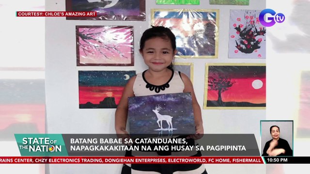Batang babae sa Catanduanes, napagkakakitaan na ang husay sa pagpipinta | SONA