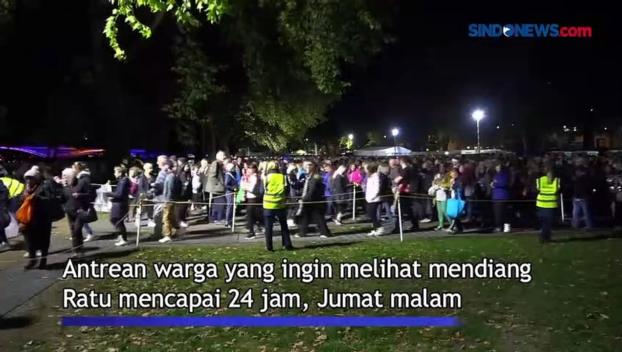 Antrean Warga Melihat Peti Mati Ratu Elizabeth II di Westminster Hall London