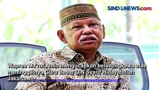 Wapres Ma’ruf Amin Kenang Prof Azyumardi Azra Sebagai Akademisi Berkaliber Dunia