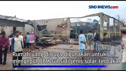 Rumah Pengepul Solar Subsidi Terbakar di Palembang, Pemilik Diduga Anggota Polri