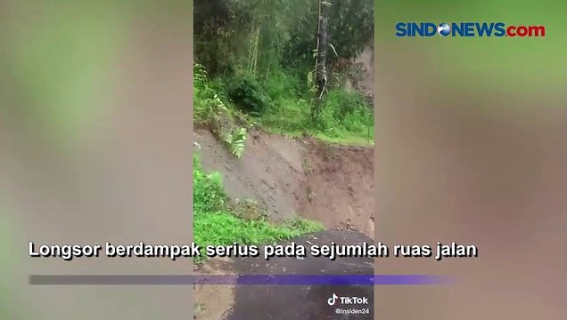 Longsor Landa Garut Selatan, Sejumlah Ruas Jalan Terputus