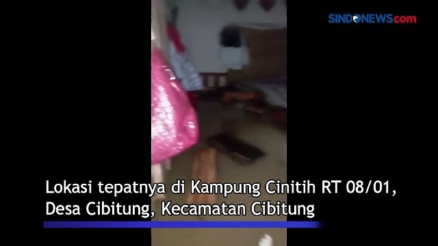 Hujan Deras, Sungai Cikaso Meluap Rendam Puluhan Rumah di Cibitung Sukabumi