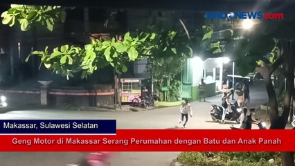 Geng Motor di Makassar Serang Perumahan dengan Batu dan Anak Panah