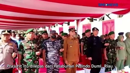 450 Prajurit Yonif 132 Bukit Barisan Berangkat ke Papua, Dilepas Tangis Keluarga