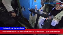 Polisi Sita Puluhan Klip Sabu dan Alat Hisap saat Gerebek Lapak Pesta Narkoba di Tanjung Priok
